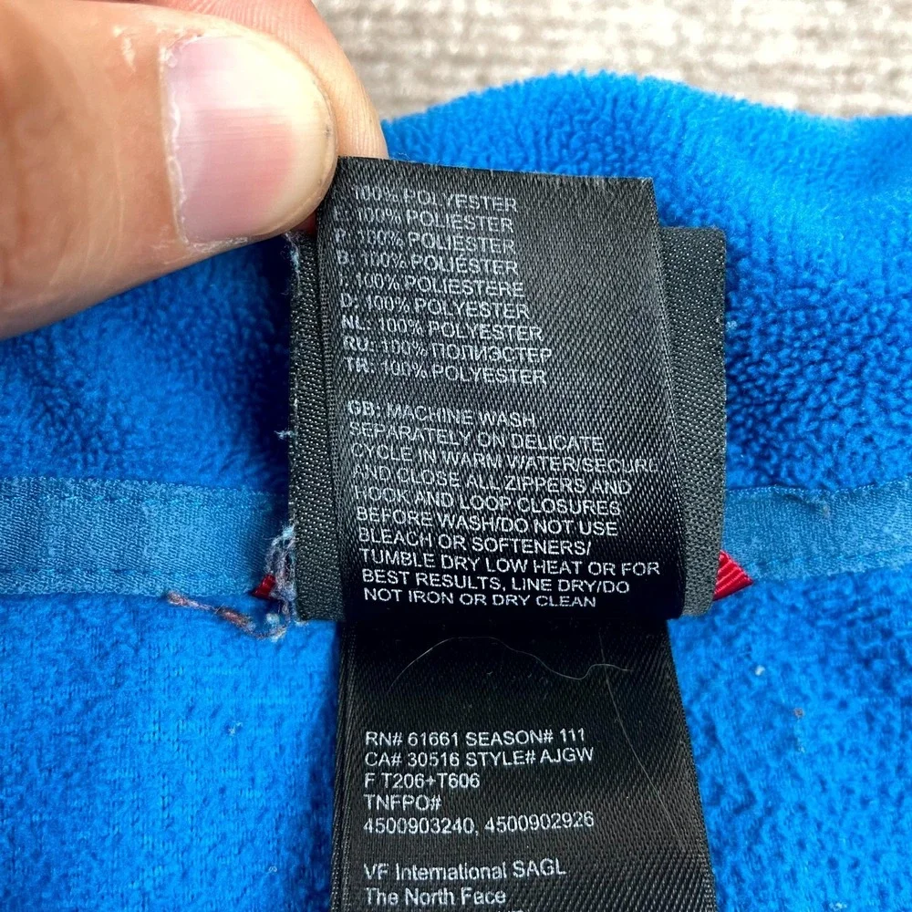 The North Face TKA 100 Glacier 1/4 Zip Sweatshirt Mens XL Blue Fleece Warm‎ Cozy
